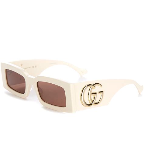 gucci rectangle glasses|Gucci generation 53mm rectangular sunglasses.